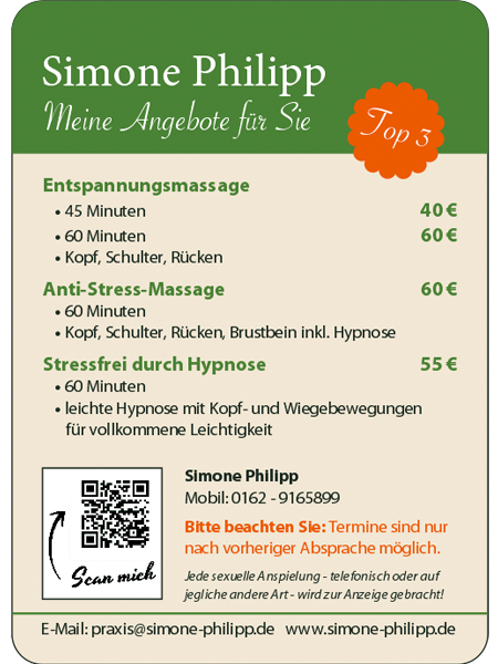 Flyer Simone Philipp